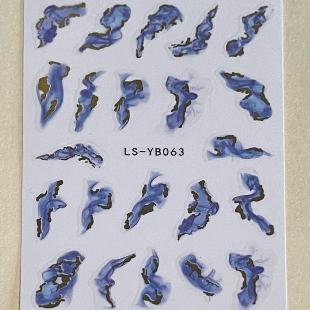 Colorful Marble Style Nail Sticker Set - Picture 16 of 16